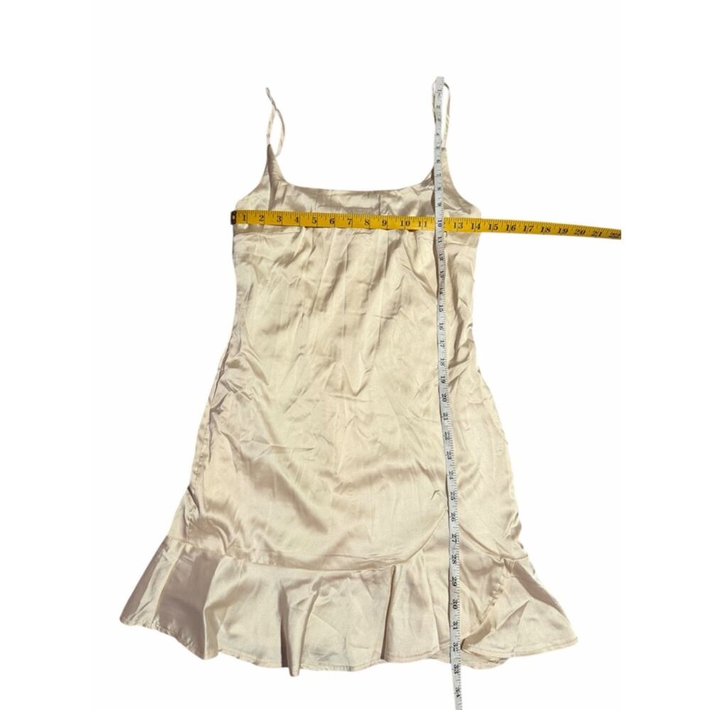 NEW Princess Polly Kiribati Mini Dress Champagne Satin Size 4 - Picture 7 of 10